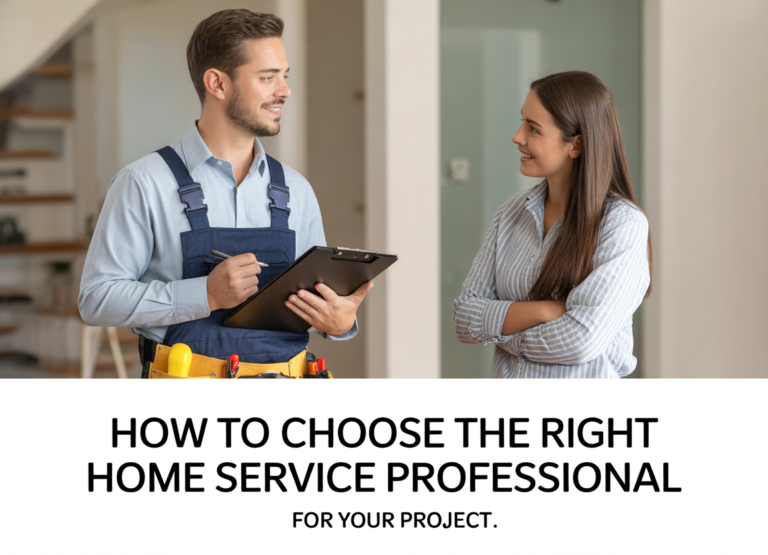 How to Choose the Right Home Service Professional for Your Project